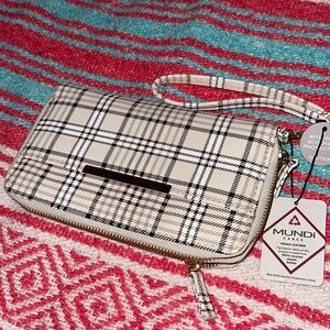 Sierra Organizer Clutch Limited White & Black design Brand New